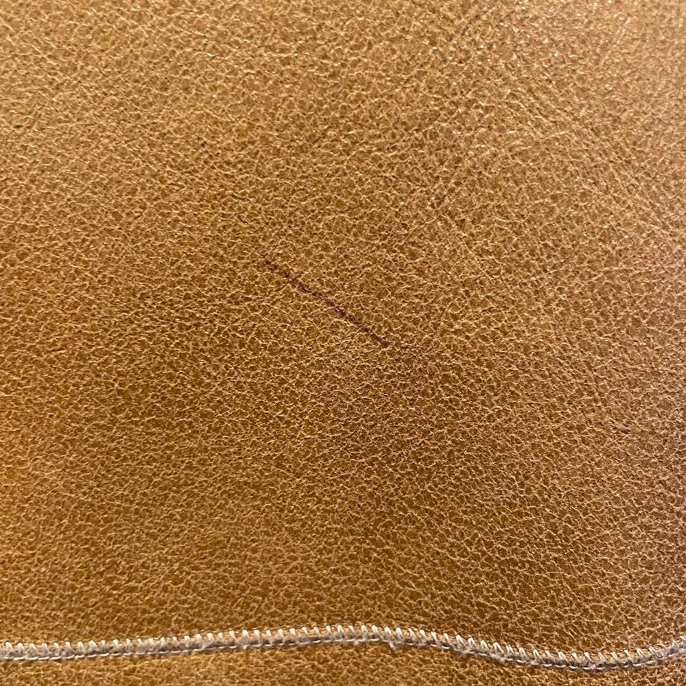 Fantazia Camel Shearling Zip Front Coat - Size S. - Picture 13 of 16